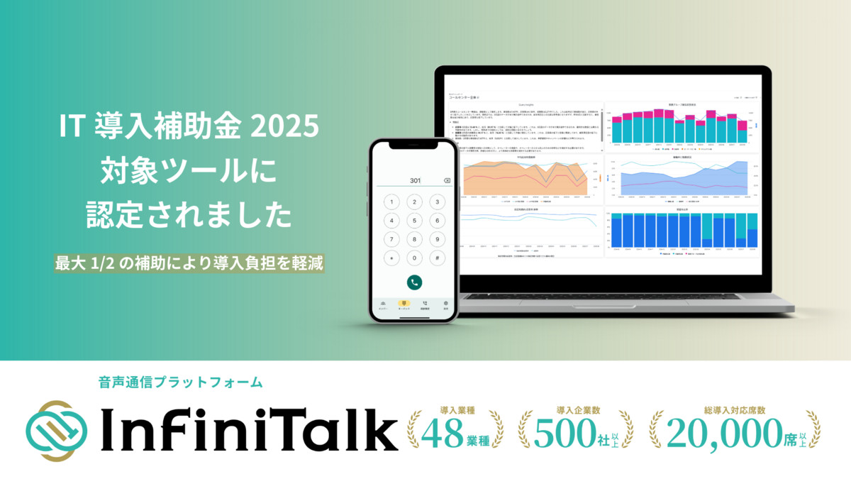 InfiniTalk　IT導入補助金