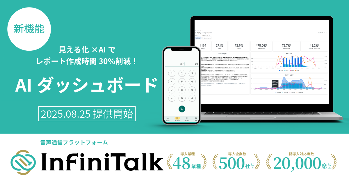 InfiniTalk AIダッシュボード