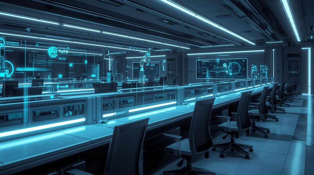 コールセンター業務がAI化している様子